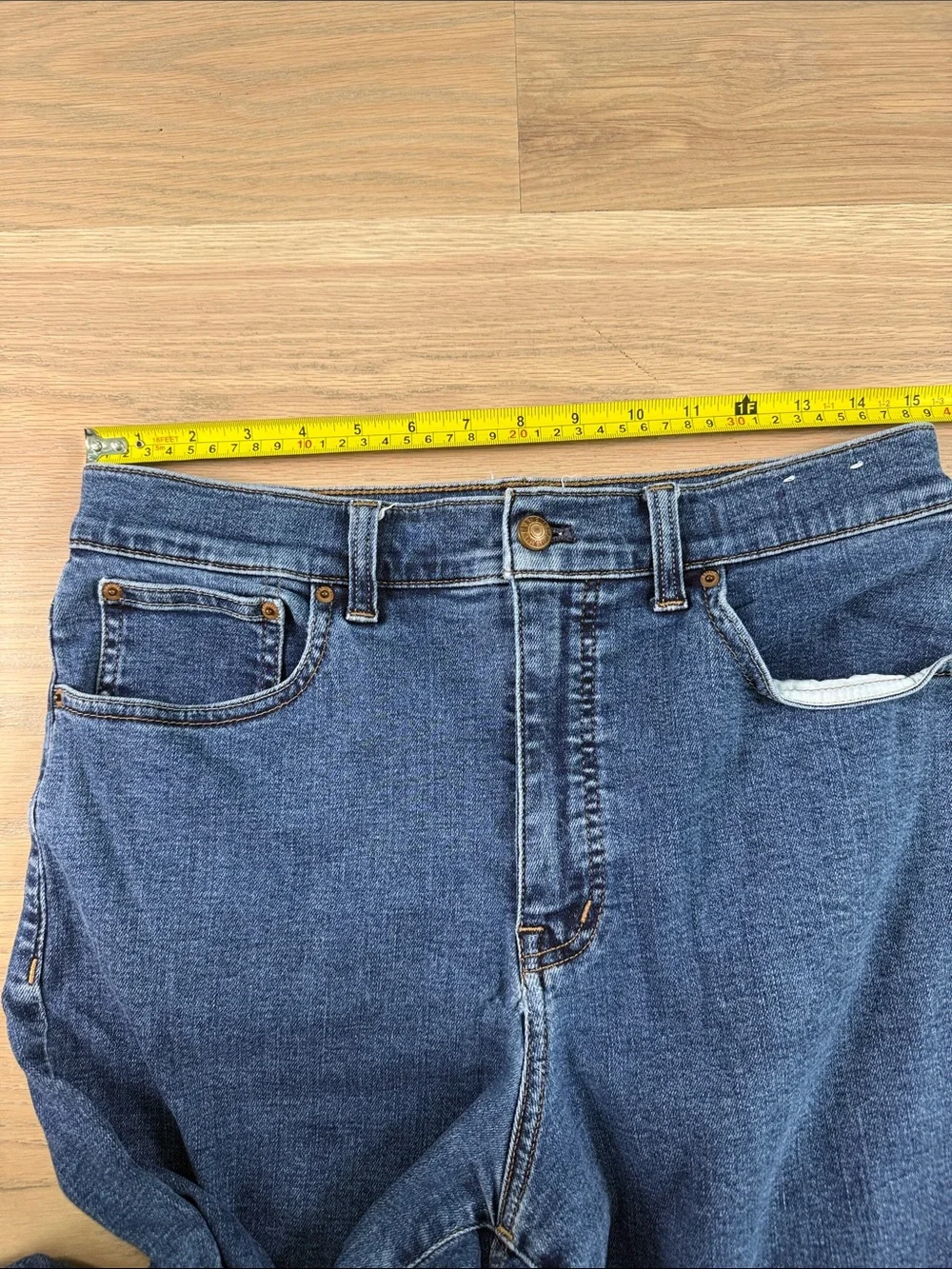 Madewell The Wide-Leg Jean High Rise Medium Wash Blue Denim Size 30